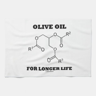 Olive Oil For Longer Life (Molecule) Kitchen Towel