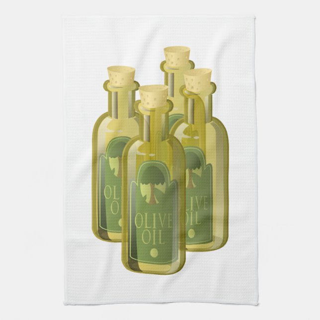Olive Oil Kitchen Towel (Vertical)