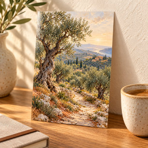 Olive Orchard at First Light Art Print