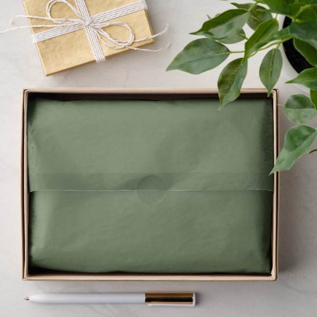 Olive Patina Green Pop Of Colour Tissue Paper (Gift)