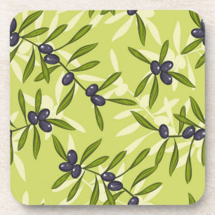 Olive Pattern Coaster