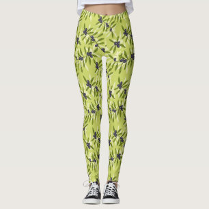 Olive Pattern Leggings