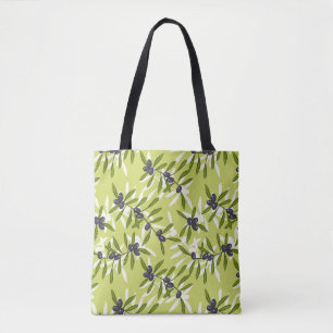 Olive Pattern Tote Bag