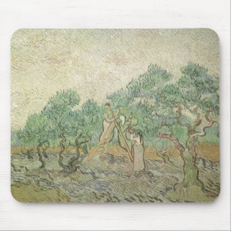 Olive Picking by Vincent van Gogh, Vintage Art Mouse Pad