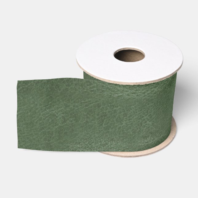 Olive Pistachio Green Christmas Texture Grosgrain Ribbon (Spool)