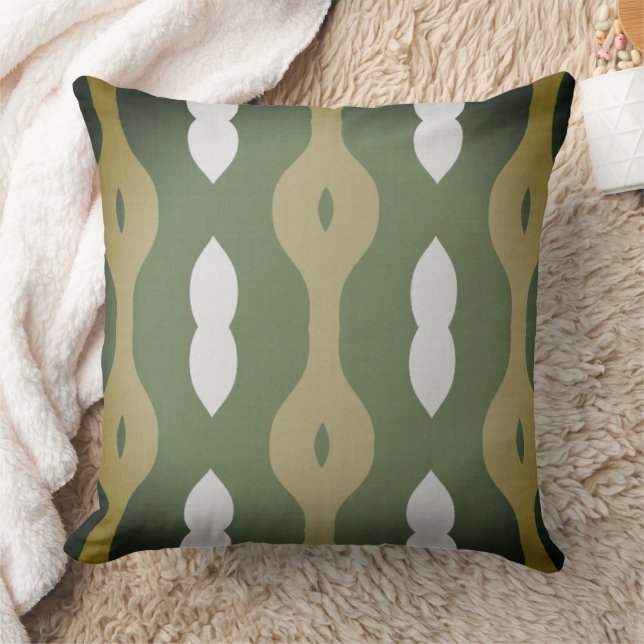 Olive Rhythm Nordic Atelier  Throw Pillow (Blanket)