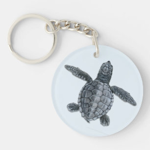 Olive Ridley Sea Turtle Hatchling Keychain