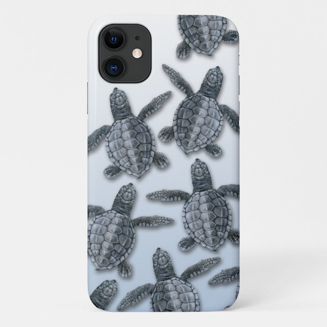 Olive Ridley Sea Turtle iPhone Case (Back)