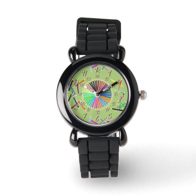 Olive & Silver  Watch (Front)