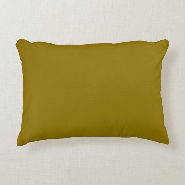  Olive  (solid colour)  Accent Pillow (Front)