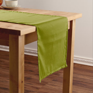 Olive Solid Colour Table Runner