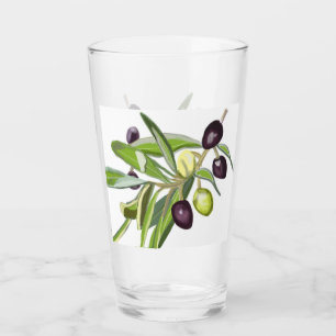 Olive Spray Glass
