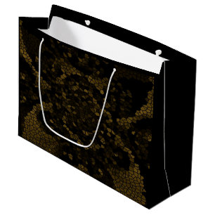 Olive Stained Glass Butterfly Large Gift Bag