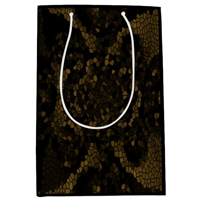 Olive Stained Glass Butterfly Medium Gift Bag (Front)