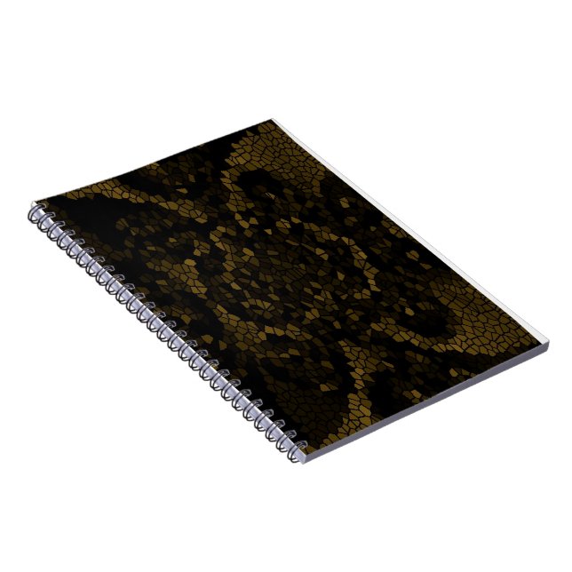 Olive Stained Glass Butterfly Notebook (Right Side)