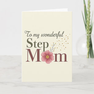 Olive Step Mom Gratitude Card