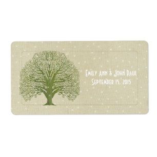 Olive Swirl Tree on Wood Grain Stars Enregistrer l