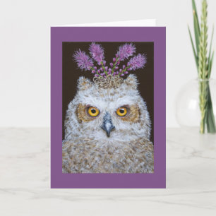 Olive the owlet carte de voeux