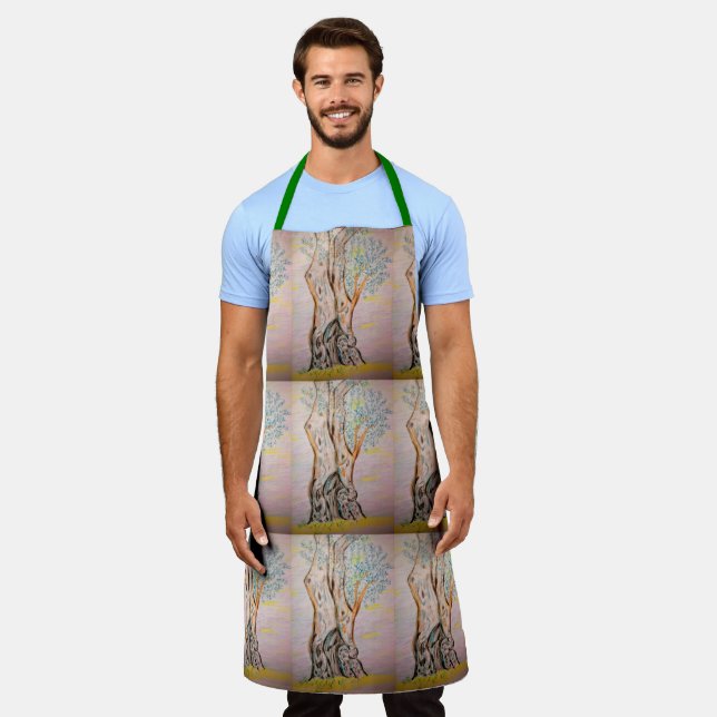 Olive Tree Apron (Worn)