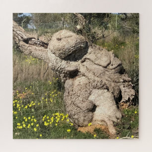 Olive Tree in Yoga Position Jigsaw Puzzle