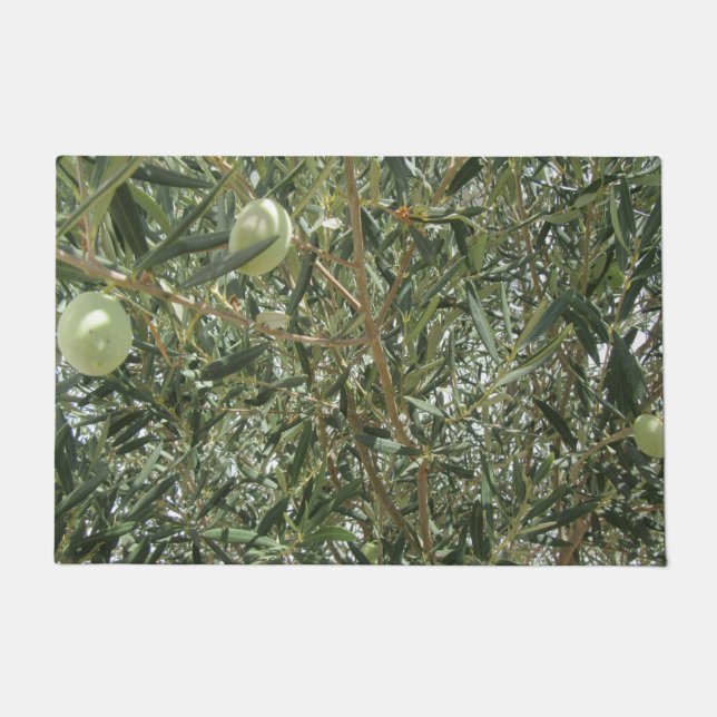 Olive Tree Leaves Doormat (Front)