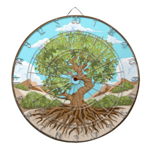 Olive tree Peace symbol in a free Palestine Land Dartboard