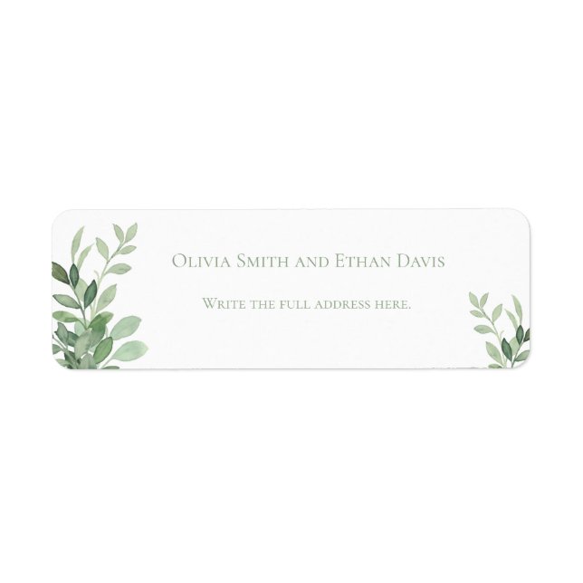 Olive Tree Return Address Labels (Front)