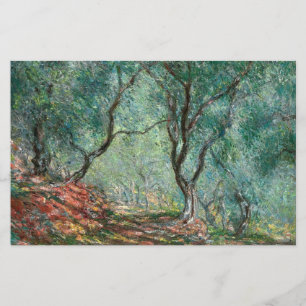 Olive Tree Wood in the Moreno Gardens (by Monet) Stationery
