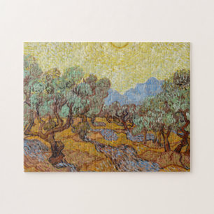 Olive Trees, 1889 by Vincent van Gogh Jigsaw Puzzle