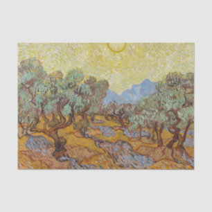 Olive Trees, 1889 by Vincent van Gogh Tissue Paper