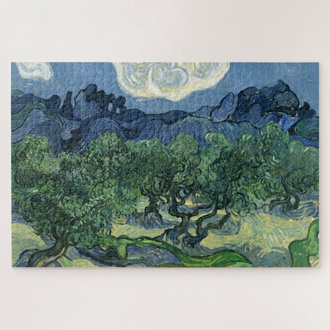 Olive Trees by Van Gogh Painting Art Jigsaw Puzzle (Horizontal)