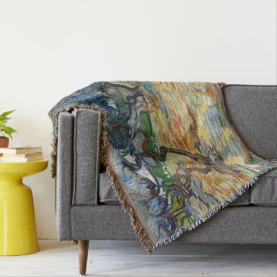 Olive Trees by Vincent Van Gogh Throw Blanket