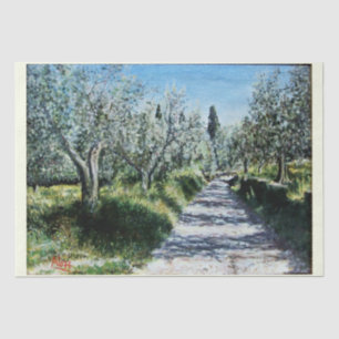 OLIVE TREES IN RIMAGGIO TISSUE PAPER