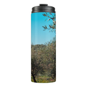 Olive trees in the Apulian landscape in autumn. ag Thermal Tumbler