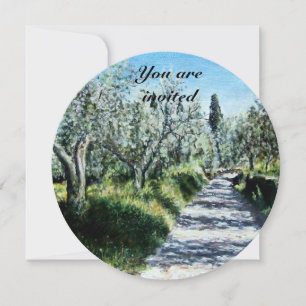 OLIVE TREES INVITATION