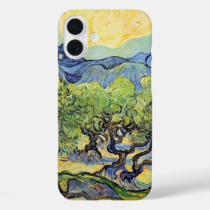 Olive Trees with Alpilles by Vincent van Gogh iPhone 16 Plus Case
