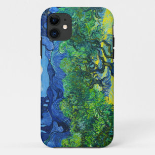 Olive Trees with the Alpilles in the Background iPhone 11 Case