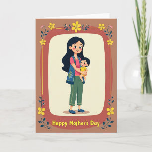 Olive Tunic Mothers Day Card