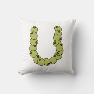 "Olive U" I Love You  Throw Pillow