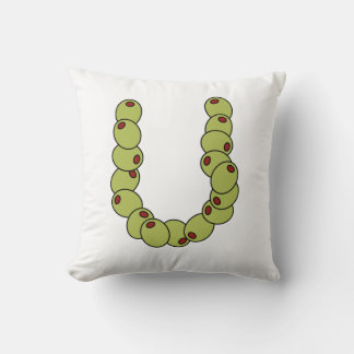 "Olive U" I Love You Throw Pillow