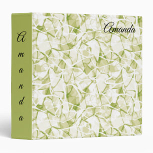 olive-white abstract fashionable modern pattern binder
