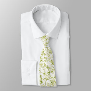 olive-white abstract fashionable modern pattern    tie