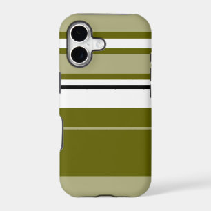 Olive White Black Stripes Background