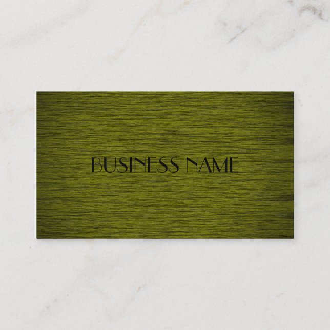 Olive Wood Material Business Cards (Front)