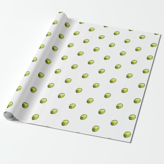 Olive Wrapping Paper (Unrolled)