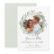 Olive Wreath Photo wedding save the date