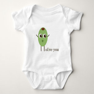Olive You Baby Bodysuit