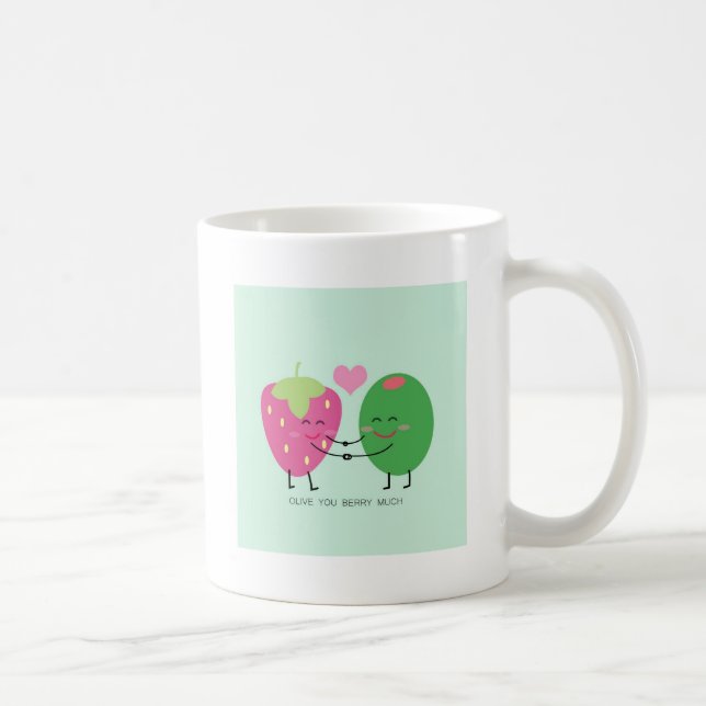 Olive You Berry Much Coffee Mug (Right)