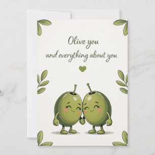 Olive You Card