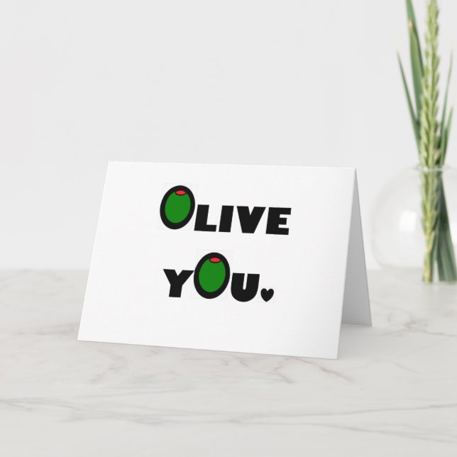 Olive you card (Front)